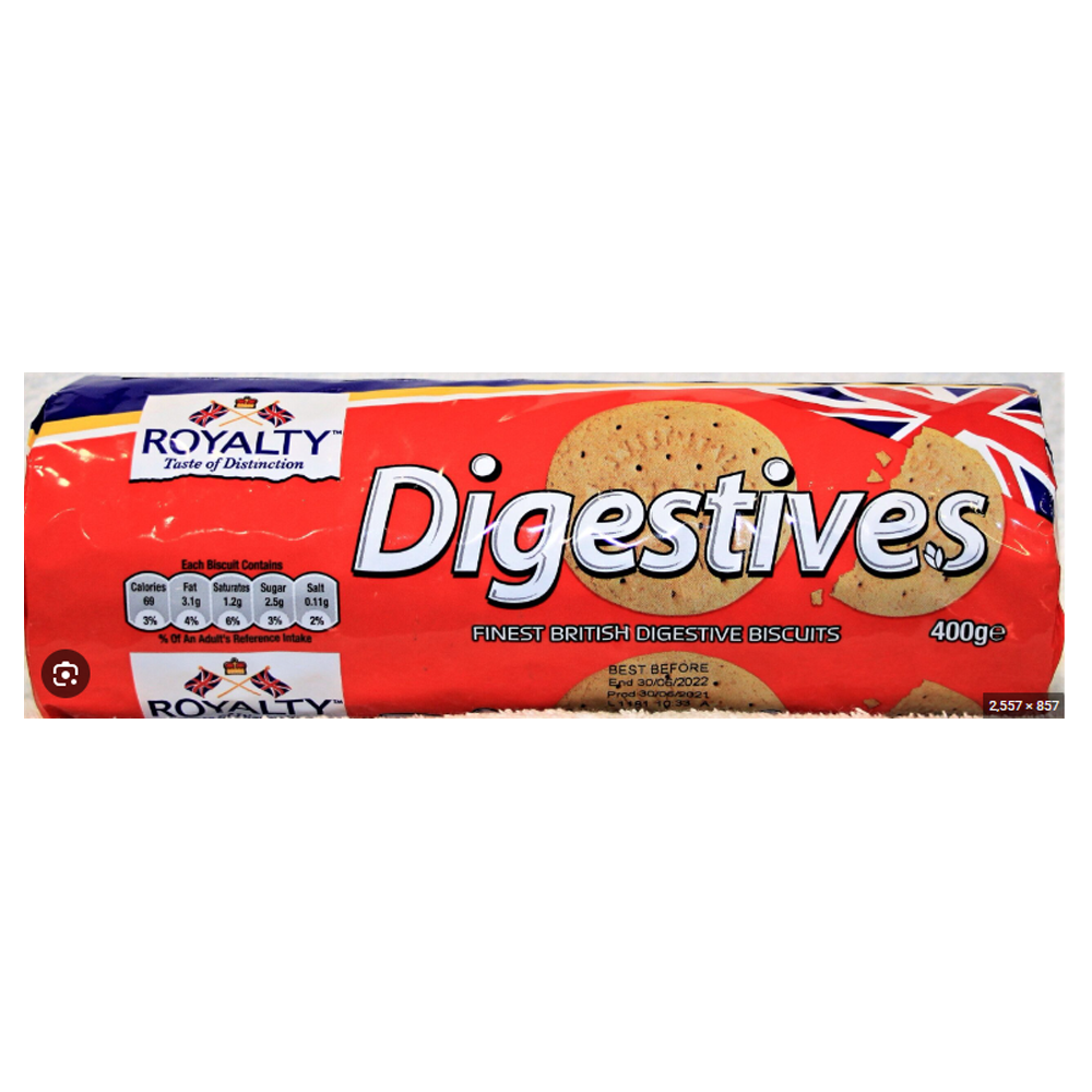 Royalty Digestives biscuits 400g
