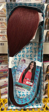 Obsession Human Hair Mix Fusion Lace Front Wig - AYLEEN 1,2,613,FS2730,Fire Red,Redwine