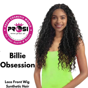 Obsession Synthetic Swiss HD 4x4 Lace Front Free Part Curly Hair Wig - BILLIE 1B,2,613,F4/30