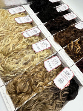 Hair Couture-Rory Velcro Wrap Ponytail Premium Tongable Fibre (Col- 1/1B, 1B/2, 2/4, 5/6, 4/5/27, 613, 12/16/613, 99J, 27/613)