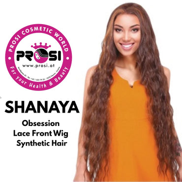 OBSESSION SHANAYA 40"-BRAZILIAN FUSION HUMAN HAIR NATURAL LONG CURLY LACE WIG Color 1B,2,4,613