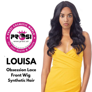 Obsession Synthetic Lace Front Free Part Hand Tied Curly Hair Wig - LOUISA 1B,613