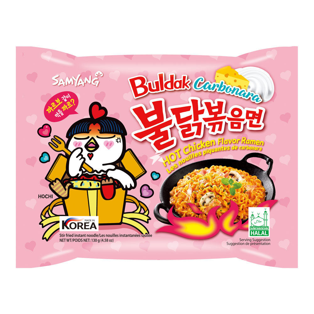 Samyang Carbonara Buldak Hot Chicken Flavor Noodles 130g