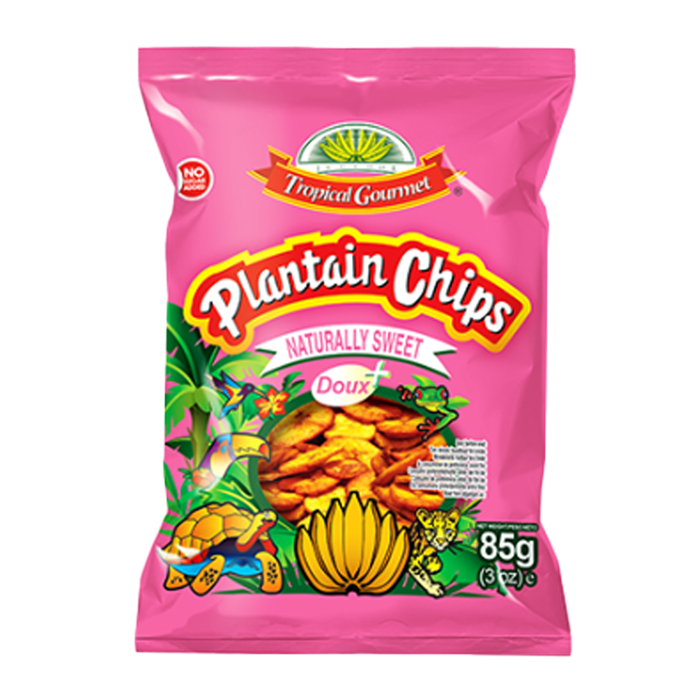 Tropical Gourmet - Plantain Chips Naturally Sweet 85g