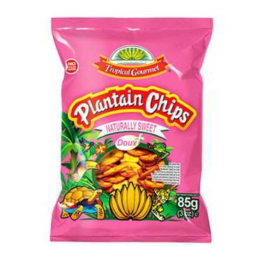 Tropical Gourmet - Plantain Chips Naturally Sweet 85g