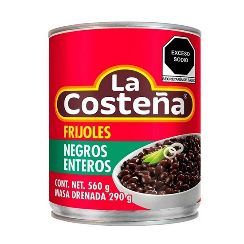 La Costena Frijoles Negros enteros 560g