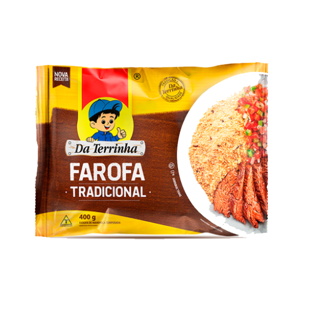 Da Terrinha Farofa tradicional 400g