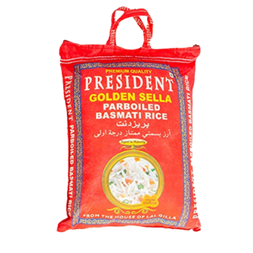 President Golden sella parboiled Basmati rice 5kg
