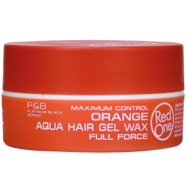 Red One Aqua Hair Gel Wax Orange 150ml