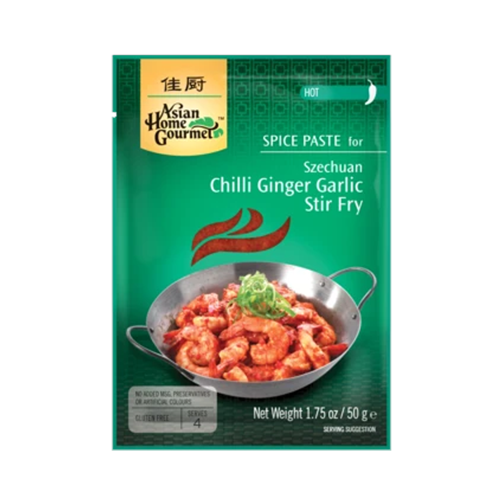 Asian Home Gourmet - Szechuan Chilli Ginger Garlic Stir Fry 50g