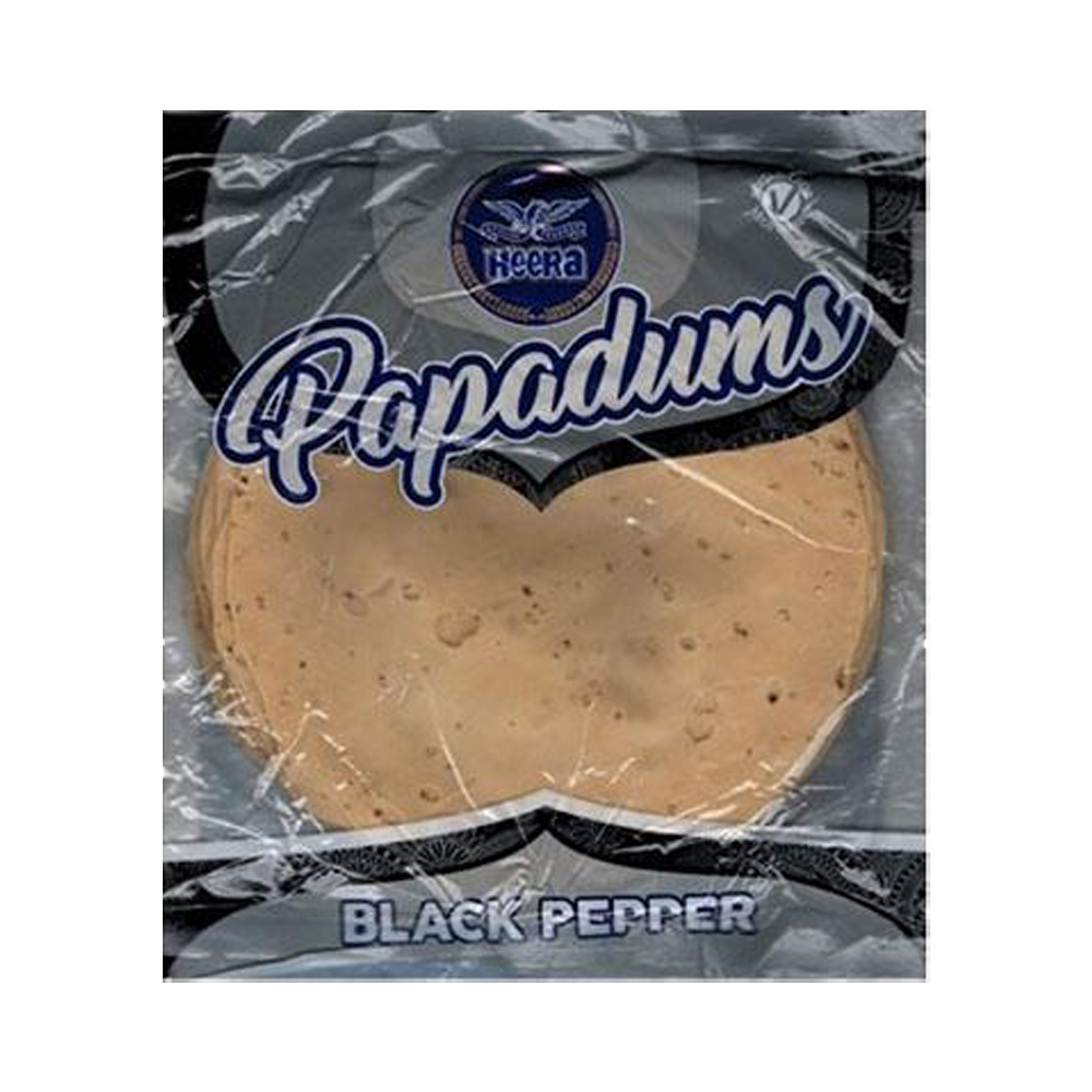 Black Pepper Papadams 200g