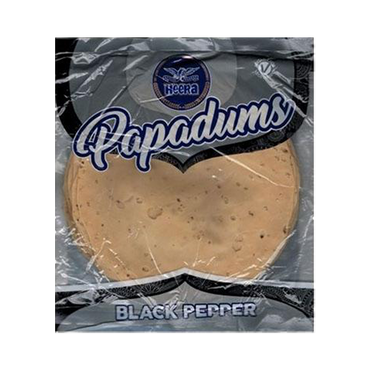 Black Pepper Papadams 200g