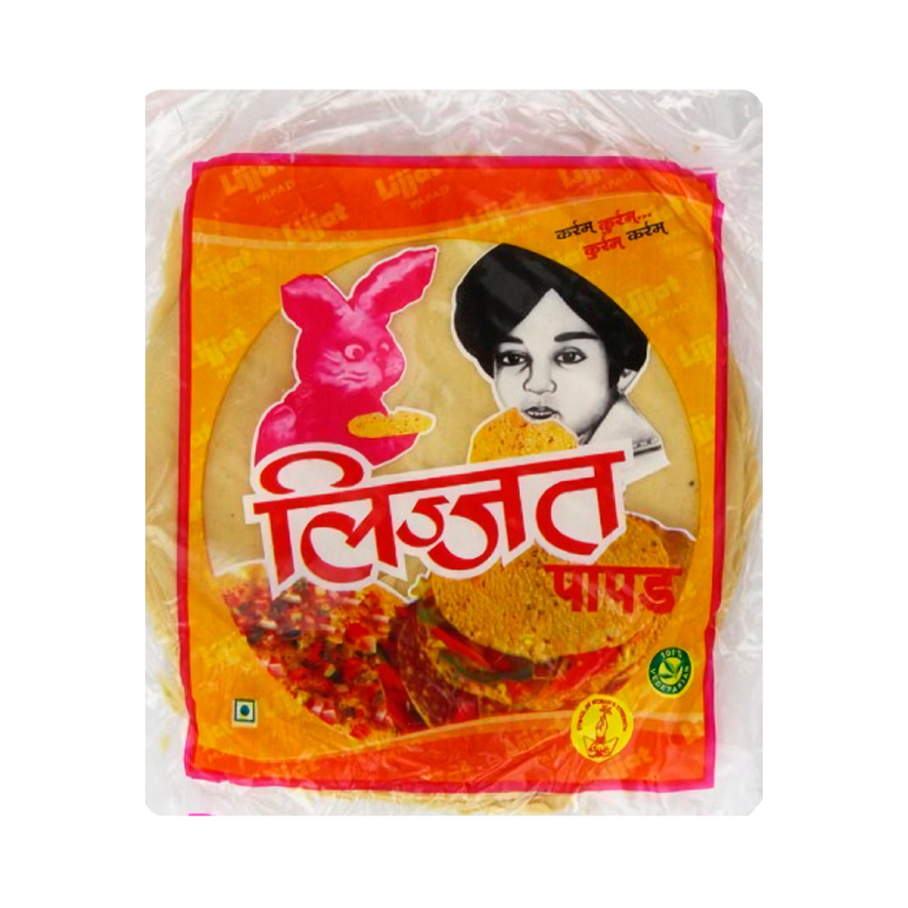 Lijjat - Black Pepper Papad 200g